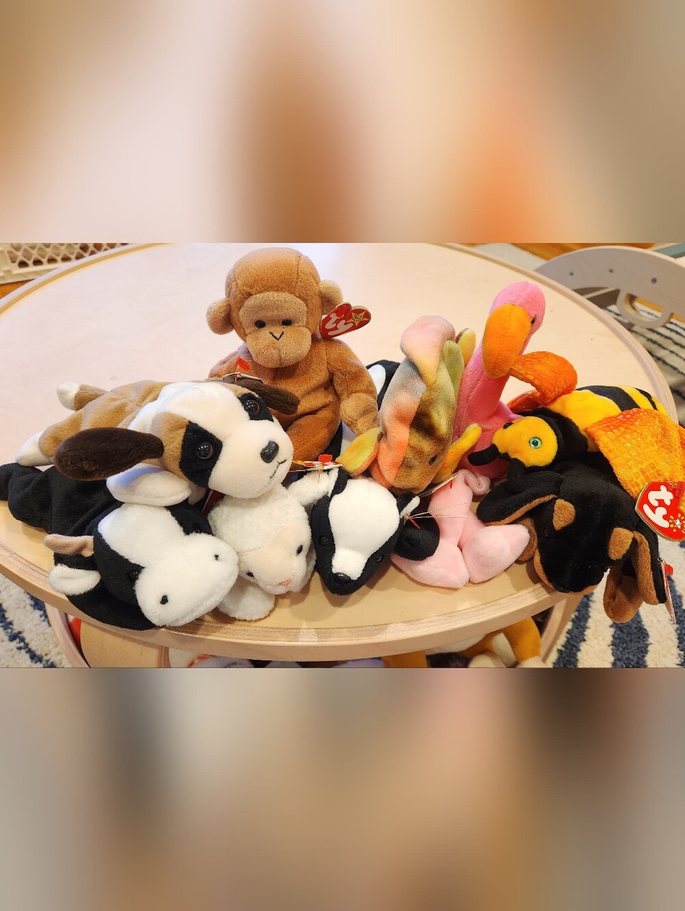 Beanie Babies, Lot Of 9 Assorted Plush, Tagged
